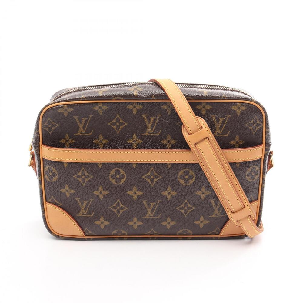 Louis Vuitton Trocadero Monogram Shoulder Bag Canvas Leather Brown